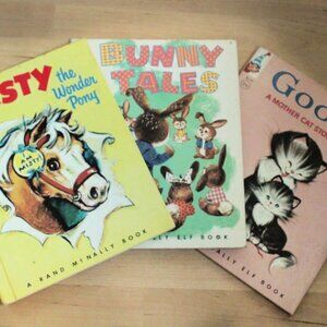 Set of 3/Vintage/Rand McNally Elf Books/Hardcover